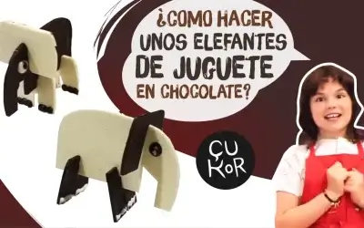 ¿Cómo hacer unos elefantes de juguete en chocolate?